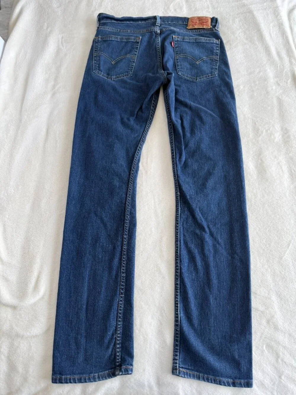 Levi's 514 Straight Fit Jeans Men's W32 L34 Blue Medium Wash Stretch Denim 32x34